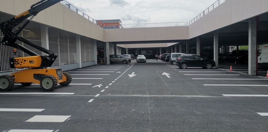Extension du parking LECLERC de 102 places  Amilly Montargis (45)